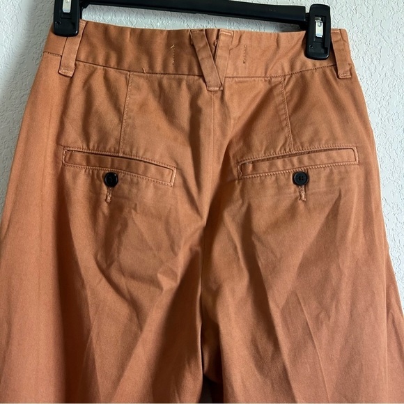 Veronica Beard Ryder Front Pleat Tailored High Rise Wide Leg Pants Clay … - Picture 8 of 11